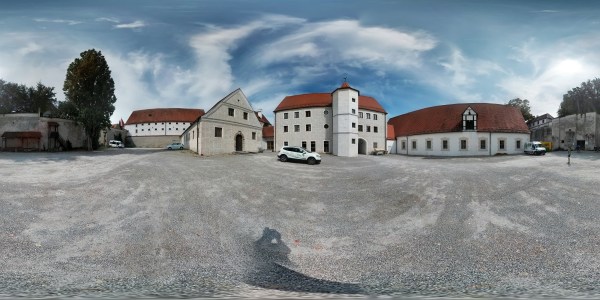 Marstallgebäude Neuburg an der Donau Hofseite