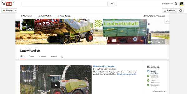 Die Agrar-Blogger auf YouTube