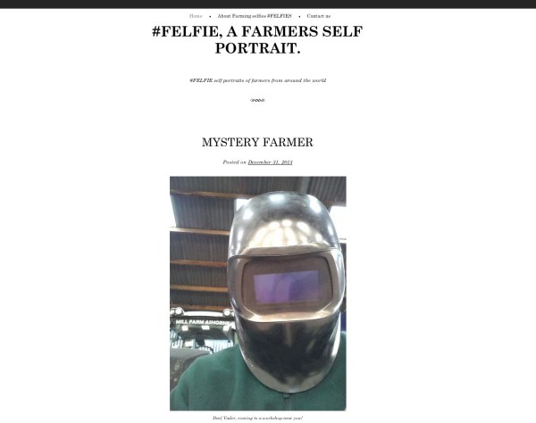 Felfie.com Webseite für Selfies von Landwirten