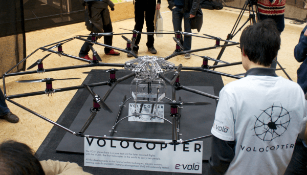 Multikopter auf der CeBit 2013 Foto: Schleeh