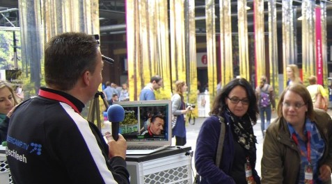 Sandra Schröder in der Livesendung von Bloggercamp.tv auf der re:publica 2014