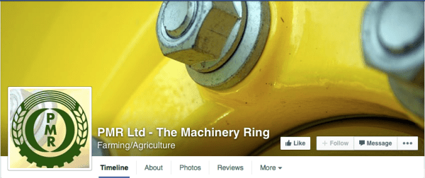 Extreme Logo-Veränderung eines britischen Maschinenrings