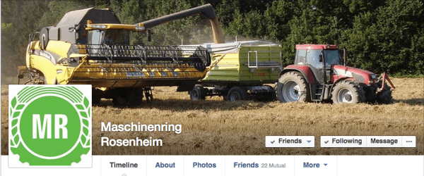 Maschinenring Rosenheim führt noch das mittelalte Logo